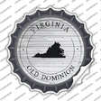 Virginia Old Dominion Novelty Bottle Cap Sticker Decal
