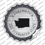 Washington Evergreen State Novelty Bottle Cap Sticker Decal