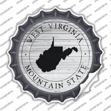 West Virginia Mountain State Wholeslae Novelty Bottle Cap Sticker Decal