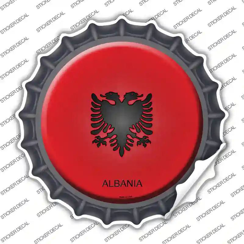Albania Country Novelty Bottle Cap Sticker Decal