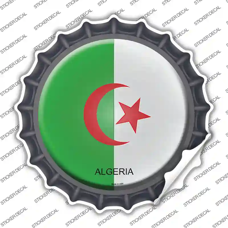 Algeria Country Novelty Bottle Cap Sticker Decal
