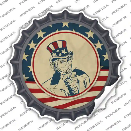 America Wants You Novelty Bottle Cap Sticker Decal