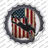 Bronco Rider Novelty Bottle Cap Sticker Decal
