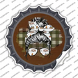 Aviator Bun Camper Print Novelty Bottle Cap Sticker Decal