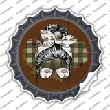 Aviator Bun Camper Print Novelty Bottle Cap Sticker Decal