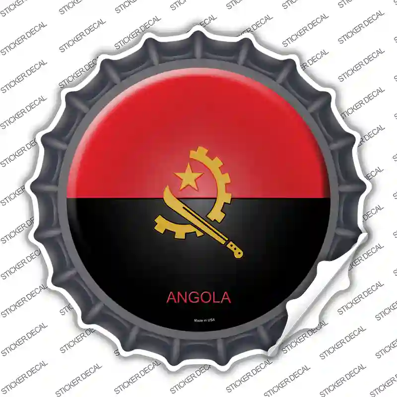 Angola Country Novelty Bottle Cap Sticker Decal