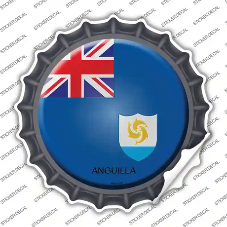 Anguilla Country Novelty Bottle Cap Sticker Decal