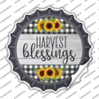 Harvest Blessings Novelty Bottle Cap Sticker Decal