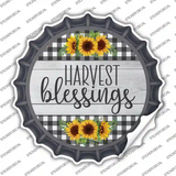 Harvest Blessings Novelty Bottle Cap Sticker Decal