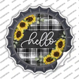 Hello Sunflowers Novelty Bottle Cap Sticker Decal