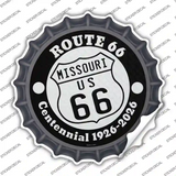 Missouri Route 66 Centennial Novelty Bottle Cap Sticker Decal