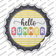 Hello Summer Popsicle Novelty Bottle Cap Sticker Decal