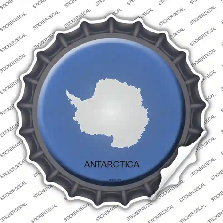Antarctica Country Novelty Bottle Cap Sticker Decal