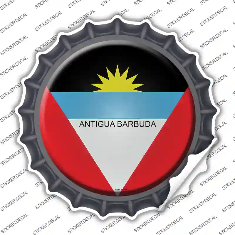 Antigua Barbuda Novelty Bottle Cap Sticker Decal