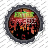Enter If You Dare Haunted House Novelty Bottle Cap Sticker Decal