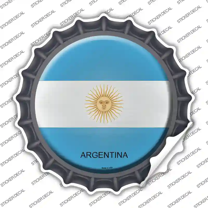 Argentina Novelty Bottle Cap Sticker Decal