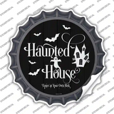 Haunted House Novelty Bottle Cap Sticker Decal