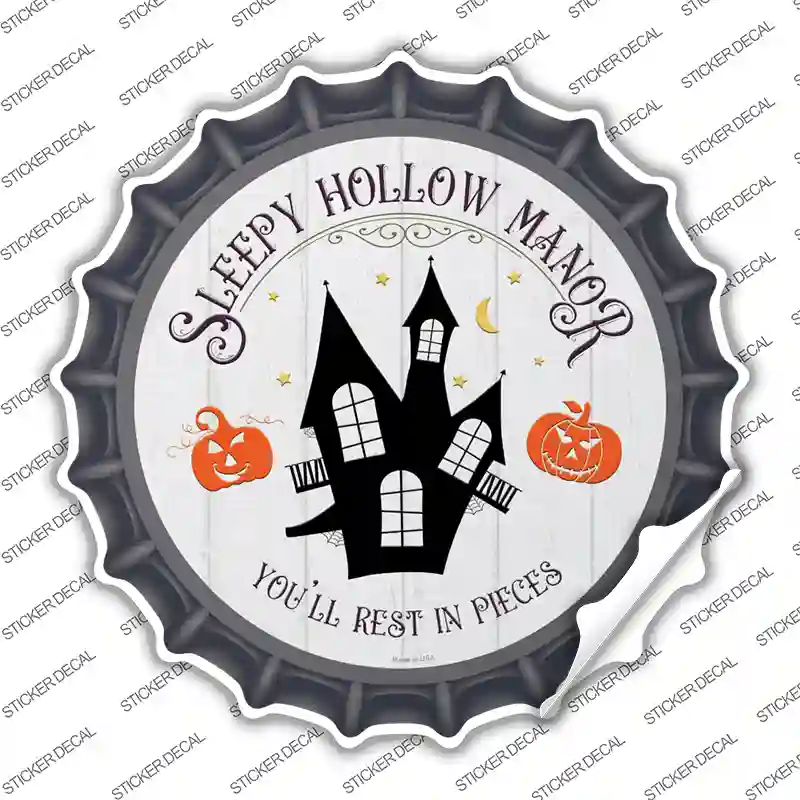 Sleepy Hollow Manor Novelty Bottle Cap Sticker Decal