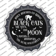 The Moon Whispers Tis Near Halloween Novelty Bottle Cap Sticker Decal