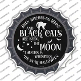 The Moon Whispers Tis Near Halloween Novelty Bottle Cap Sticker Decal