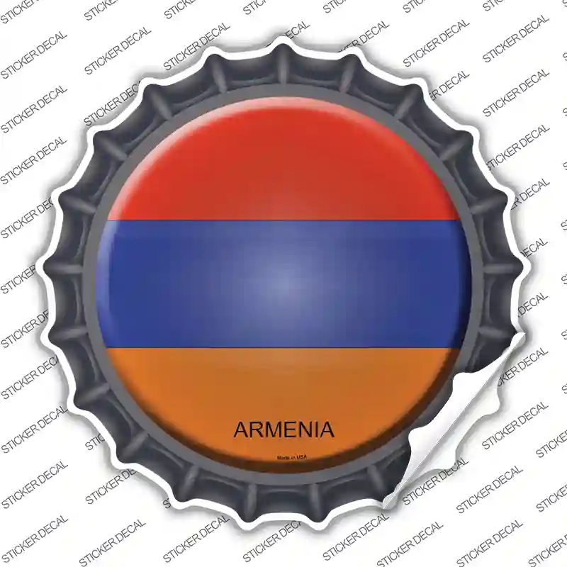 Armenia Novelty Bottle Cap Sticker Decal