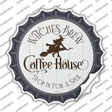 Witches Brew Coffee House Novelty Bottle Cap Sticker Decal