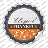 Blessed and Thankful Novelty Bottle Cap Sticker Decal