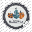 Happy Thanksgiving Pumpkins Novelty Bottle Cap Sticker Decal
