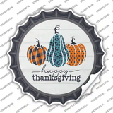 Happy Thanksgiving Pumpkins Novelty Bottle Cap Sticker Decal