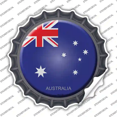 Australia Novelty Bottle Cap Sticker Decal