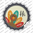 Turkey Says Hi Novelty Bottle Cap Sticker Decal