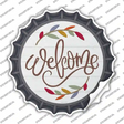 Welcome Leaves Novelty Bottle Cap Sticker Decal