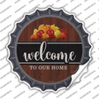 Welcome To Our Home Novelty Bottle Cap Sticker Decal