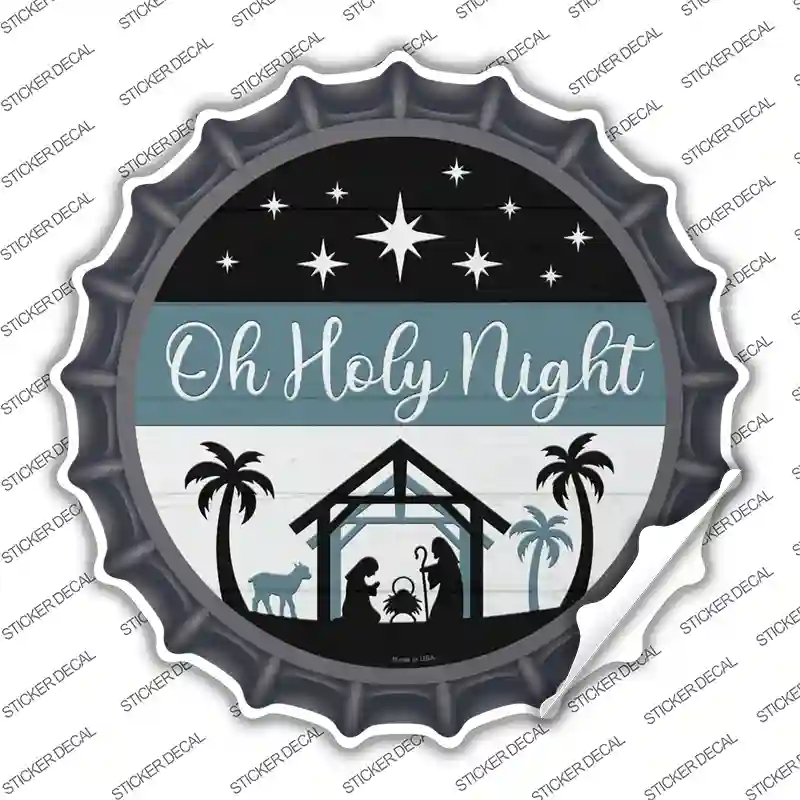 Oh Holy Night Novelty Bottle Cap Sticker Decal