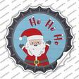 Santa Says Ho Ho Ho Novelty Bottle Cap Sticker Decal