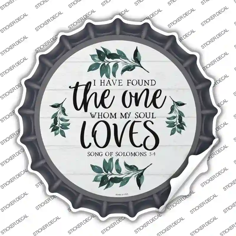 The One Novelty Bottle Cap Sticker Decal