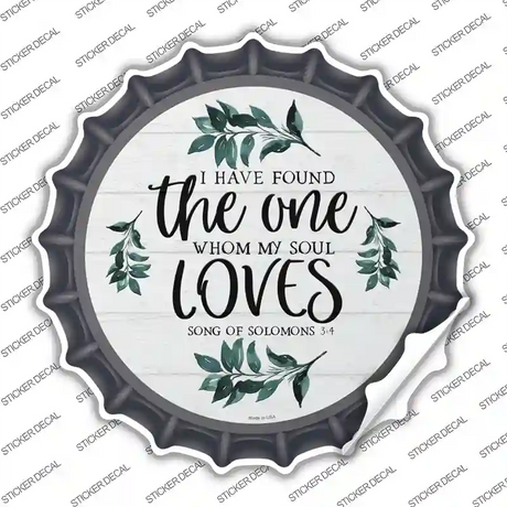 The One Novelty Bottle Cap Sticker Decal