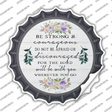 Be Strong and Courageous Novelty Bottle Cap Sticker Decal