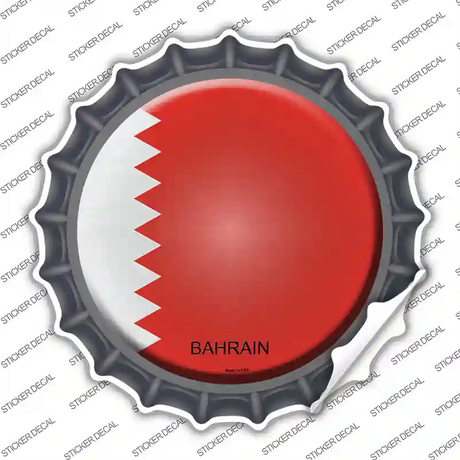 Bahrain Country Novelty Bottle Cap Sticker Decal