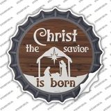 Christ The Savior is Born Novelty Bottle Cap Sticker Decal