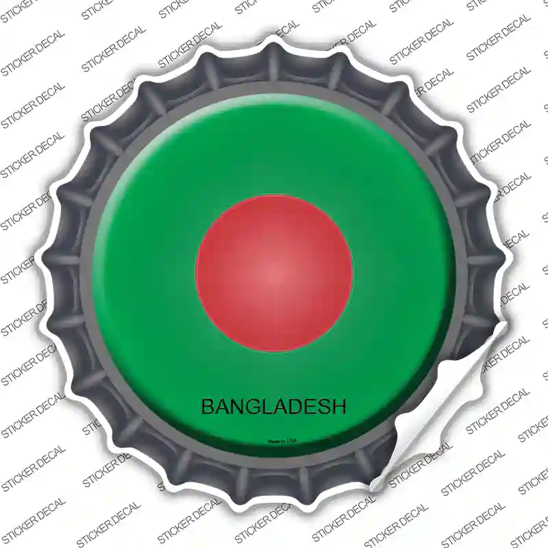 Bangladesh Country Novelty Bottle Cap Sticker Decal