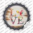 Love Colorful Chicken Novelty Bottle Cap Sticker Decal