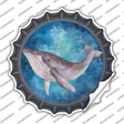 Humpback Whale Blue Novelty Bottle Cap Sticker Decal