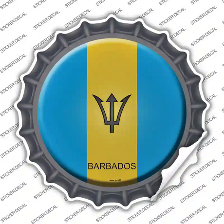 Barbados Country Novelty Bottle Cap Sticker Decal