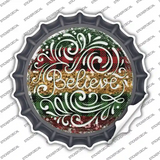 Believe Christmas Novelty Bottle Cap Sticker Decal