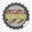 Blessed Christmas Novelty Bottle Cap Sticker Decal