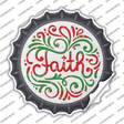 Faith Christmas Novelty Bottle Cap Sticker Decal