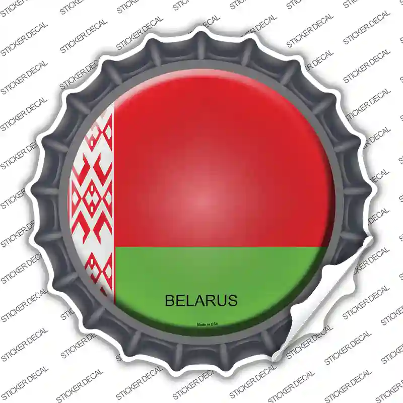 Belarus Country Novelty Bottle Cap Sticker Decal