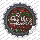 Tis the Season Novelty Bottle Cap Sticker Decal