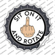 Sit on It and Rotate Novelty Bottle Cap Sticker Decal BC-2066s